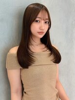 ハローバイシー 仙台(Hello by Sea)&nbsp;ココアベージュ×レイヤー[小顔/黒髪/オリーブグレー]