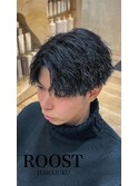 MEN’S HAIR/波巻ツイストスパイラル/フェザーパーマ/眉毛/原宿
