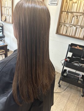 髪質改善ストレートカラー