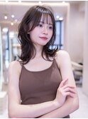 韓国レイヤー顔周りカット透明感カラー髪質改善艶髪シースルーy