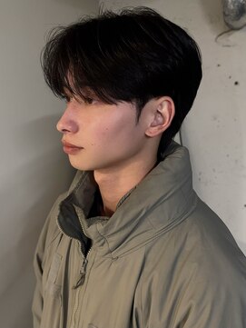 ノラ シブヤ(NORA) 【永田】ラウンドマッシュ×センターパート×ダウンパーマ