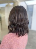 鎖骨ミディアム ゆるふわウェーブ
