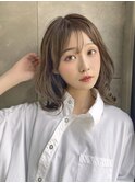 韓国風くびれレイヤーミディ×顔まわりカット　7s412