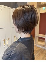 バランス ヘアーアンドアイラッシュ 野田店(balance.)&nbsp;ショートボブ×オリーブブラウン