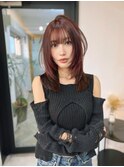 韓国レイヤー/ハッシュカット/顔まわり/ボブ/タッセルボブ