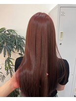 ヘアーテラス エム(hair terrace M)&nbsp;艶感ストレートヘア/ブラウンカラー