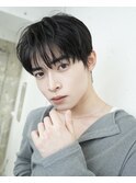シースルーマッシュダウンパーマ韓国マッシュニュアンスパーマ