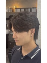 サップ 茨木店(Sup) ニュアンスパーマ センターパート ウルフ