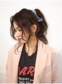〔people〕外国人風ポニーテール×バンダナ