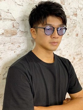 ルーファス 恵比寿 渋谷(Ruufus) 黒髪アップバンクツーブロショート