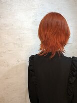 バカンス(VACANCES)&nbsp;ウルフカット　オレンジ