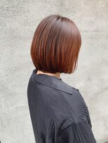 スイート ヘアデザイン(Suite HAIR DESIGN)&nbsp;オレンジブラウン と ボブ
