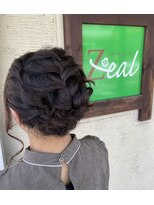 ヘアーズ ジール(hair's Zeal)&nbsp;編み込みアレンジ