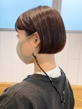 アイティーバイアルバム 松戸店(IT by ALBUM) ブラウンミニボブ_メルティカラーくびれヘア_ba357571