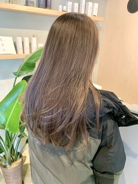 ホーム(HOME) 【HOME 下北沢】ミルクティーグレージュ×ロング