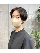 マノハル(MANOHARU)&nbsp;メンズライク　アッシュブラックコンマヘア