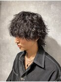 ミディアムウルフ波巻きスパイラルパーマ　　k