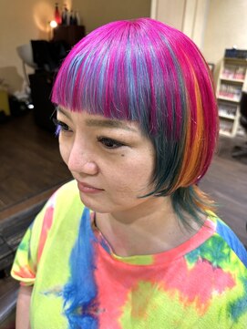 サムブリッジ(SOMEBRIDGE) 派手カラー セクションカラー イカヘアー (SOMEBRIDGE 亀有)