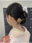 卒業式艶ヘアセット