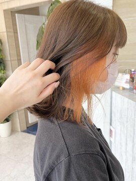 ラテ(latte) イヤリングカラー*オレンジ