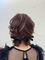 ヘアメイクアンドセットサロン リッコ(Hair make&set salon Ricco)&nbsp;梅田ヘアセットサロンRiccoのガーリーツインヘアセット