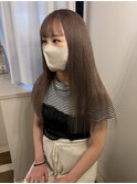 ミルクティーカラー/韓国/ブリーチ/髪質改善