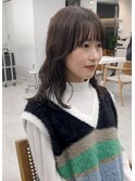 ミディアムスタイルパーマヘア