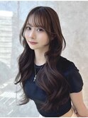 ブルーブラック　韓国　似合わせカット　美髪　くびれヘア