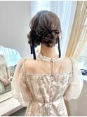ツインお団子ヘア♪結婚式お呼ばれヘアセット