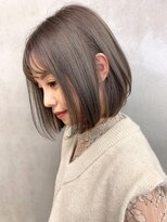 ロゼ 鳳(ROSE)&nbsp;【ROSE】ボブ＿グレージュ＿ブリーチ＿前髪