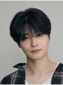 大人ナチュラルセンターパートツーブロックニュアンスパーマ緩め