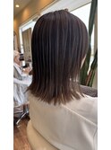 大人可愛い切りっぱなしボブ