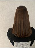 イルミナカラー　艶髪　ストレート