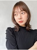 大人可愛いデザインカラー結べるボブ小顔カット#546f0902