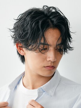 フィフス(fifth) 表参道ツイストスパイラルパーマメンズカットセンターパート30代