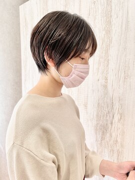 丸みショート/ショートボブ/ミニマルシルエット/20代30代40代