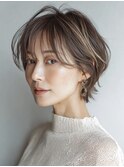 白髪ぼかし脱白髪染め似合わせカット40代50代60代