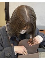 ニール 名古屋 伏見 丸の内(NEELU)&nbsp;【RIE】ブリーチなしダブルカラーで作るオリーブベージュ