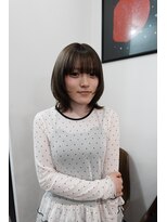 ヘアーサロンライト(hair salon Light)&nbsp;レイヤーbob.ベージュカラー［佐世保/カラー／カット/透明感］