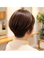 ハッコ 下赤塚店(hacco)&nbsp;艶系ショートボブ/グレーベージュ/フレンチカジュアル/白髪