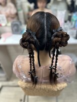 レインボー 心斎橋(RAINBOW)&nbsp;ツインお団子ヘア