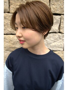 ヌード(NUDE) 「NUDE」#大人かわいい フォギーベージュ マニッシュショート