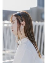 アンジュール(UNJOUR.)&nbsp;オレンジ×ストレート×切りっぱなし 20代30代40代