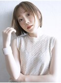 ストレートボブ_ハイライトカラーセミウェットウェーブ_7729
