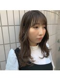 グラデーションハイライトグレージュ