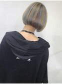 イエロー×ブルー×パープルのユニコーンカラー