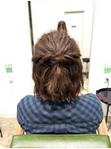 ハーフアップアレンジ