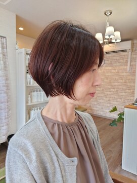 ミエル(miel) 【hair design miel】大人ショートボブ