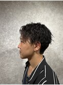 MEN’S HAIR/ブルーブラック/フェザーパーマ/本八幡