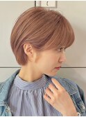 30代40代大人女性/前髪ありショートボブ/ショートヘア/髪質改善